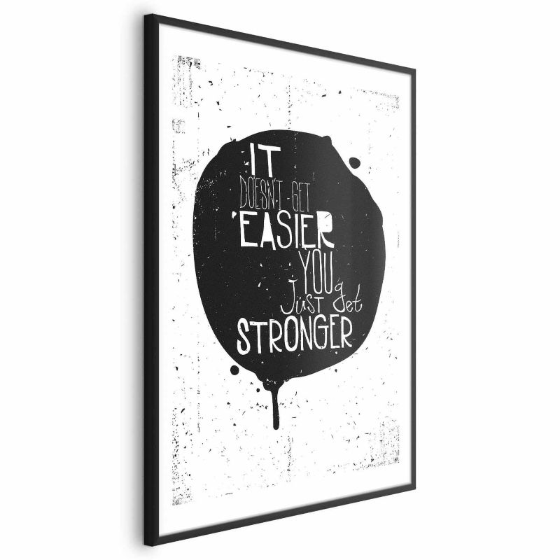Plakat Artgeist Stronger 21x30 cm z ramą czarną 1 szt