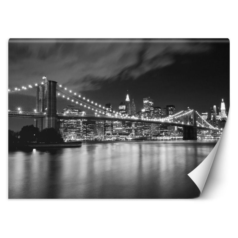 Fototapeta Feeby Most Brookliński nocą Nowy Jork 350x245 1 szt