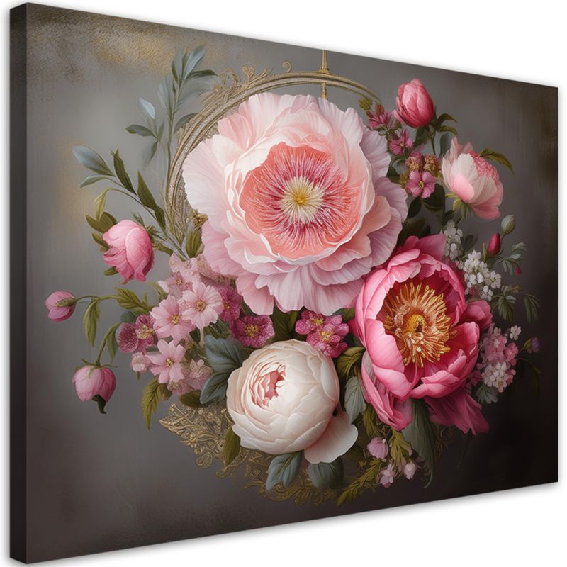 Obraz do salonu sypialni Feeby Naturalne Kwiaty Shabby Chic 100x70 cm 1szt
