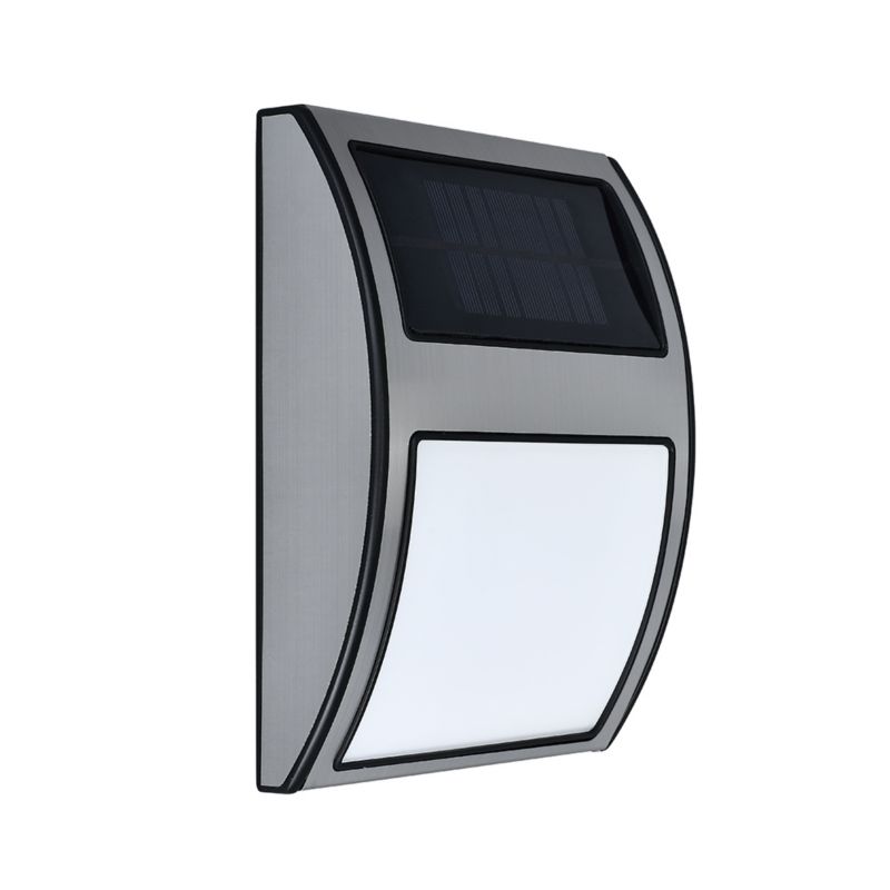 Kinkiet Solarny z Numerem Domu SPOT Light 3x0,1W LED Satyna, Biały i Czarny, Polski Producent, 1 szt.