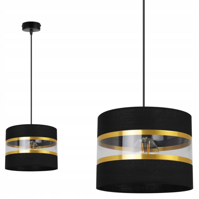 Lampa sufitowa wisząca Light Home LH Elegance Gold 1x E27 60W czarny 1szt.