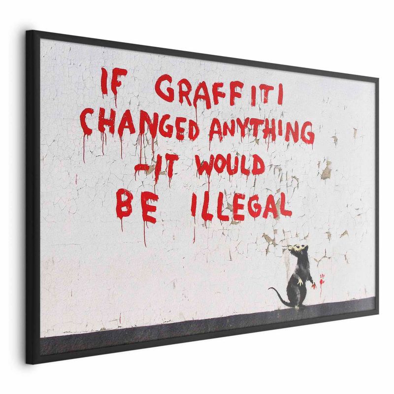 Plakat Artgeist Cytat graffiti 30x21 cm z ramą czarną 1 szt