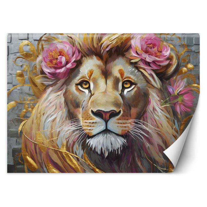 Fototapeta Feeby Kwiaty Lwa Zwierzęta 350x245 1 szt