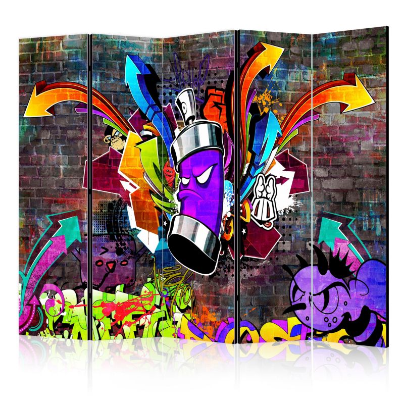 Parawan akustyczny Artgeist Street art 225x172 cm Street art 1 szt