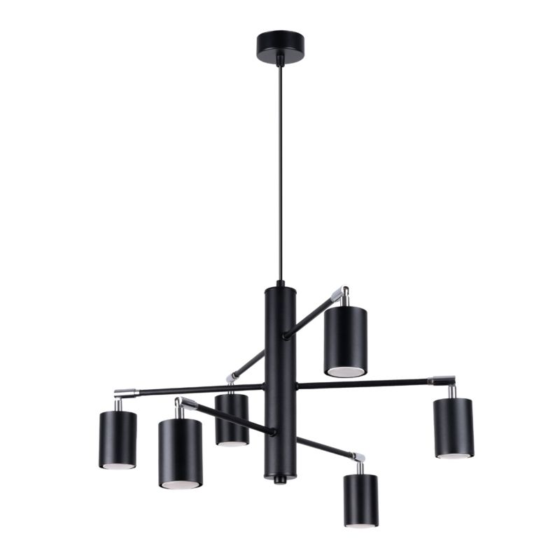 Żyrandol Sollux Lighting LEMMI 6 czarny 1 szt.