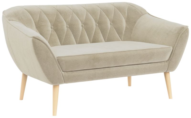 Sofa MKS Meble PIRS 2 kremowy welwet 1szt.