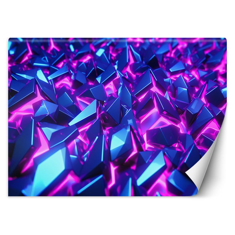Fototapeta Feeby Neonowe kryształy 3D 350x245 1 szt