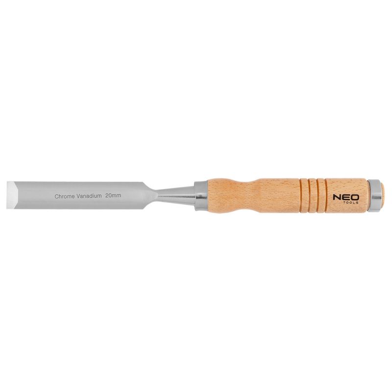 Dłuto NEO TOOLS 20 mm, CRV, uchwyt drewniany 1 szt