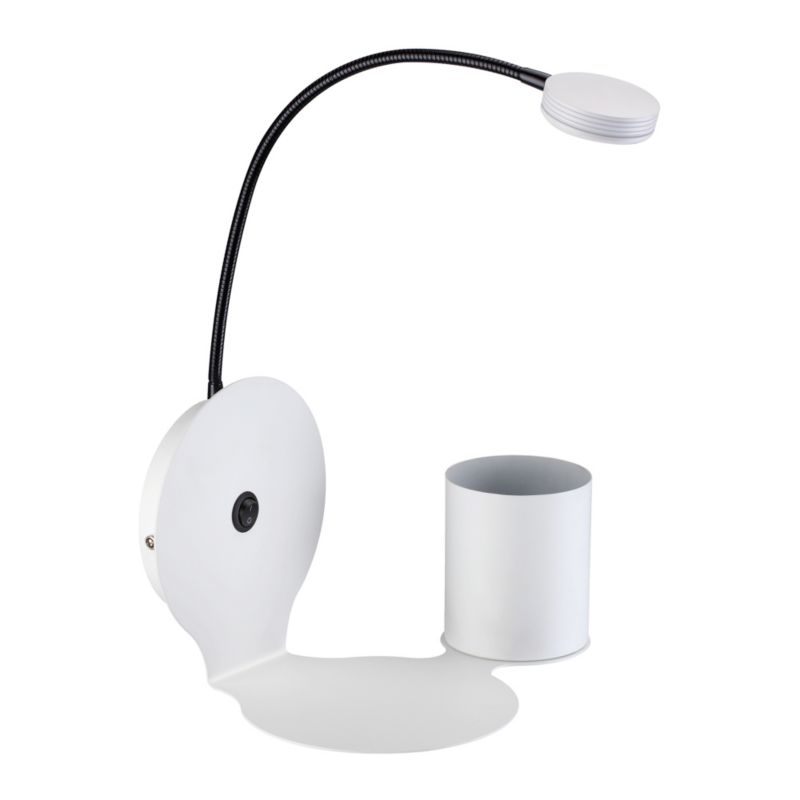 Kinkiet SPOT Light 1xLED 3W Eleganckie Połączenie Bieli z Dodatkiem Czerni, Polski Producent, 1 szt.