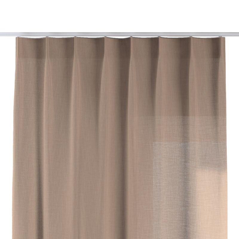 Zasłona na haczykach flex pojedynczych Dekoria 140x260 cm herbaciany 1 szt.