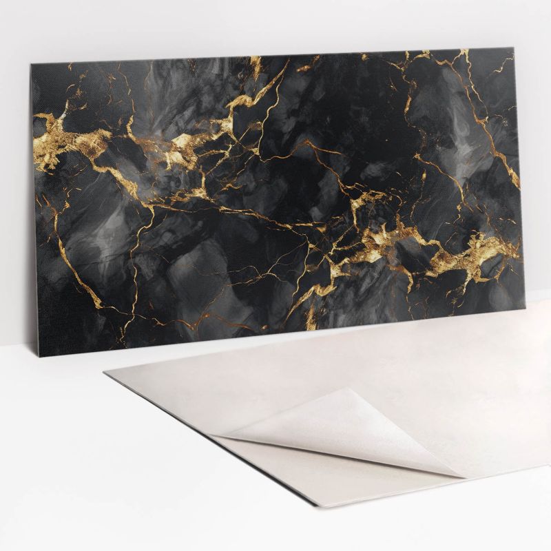 Panel samoprzylepny Tulup Kamień marmur i złoto 100x50 cm 1 szt.