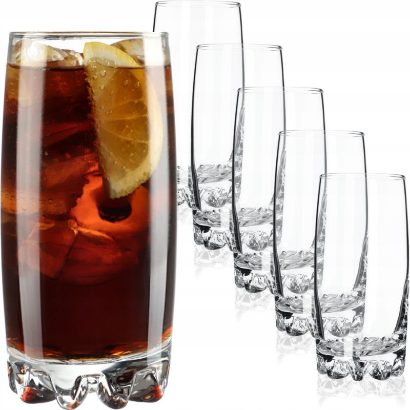 Szklanki KADAX Komplet Szklanek Do Napojów Soków 365ml 6 szt.