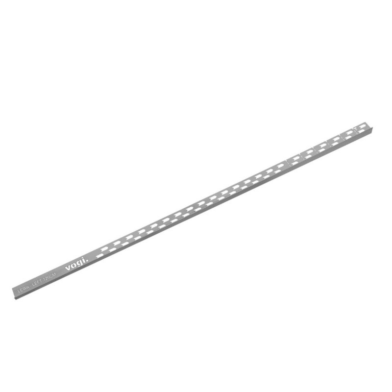Listwa spadkowa Vogi lewa inox 120 cm stalowa 1 szt.