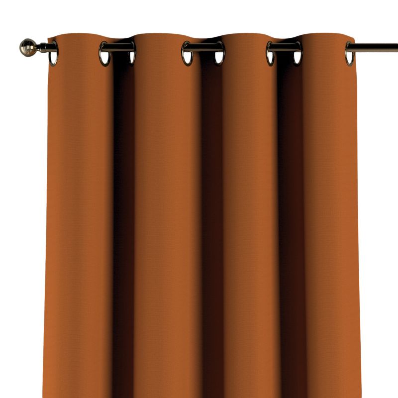 Zasłona na kółkach Dekoria 130x260 cm Cotton Panama rudy 1 szt.