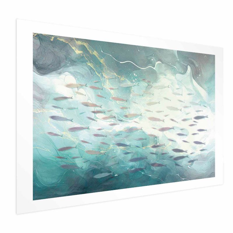 Plakat Artgeist Ławica ryb 90x60 cm bez ramy 1 szt
