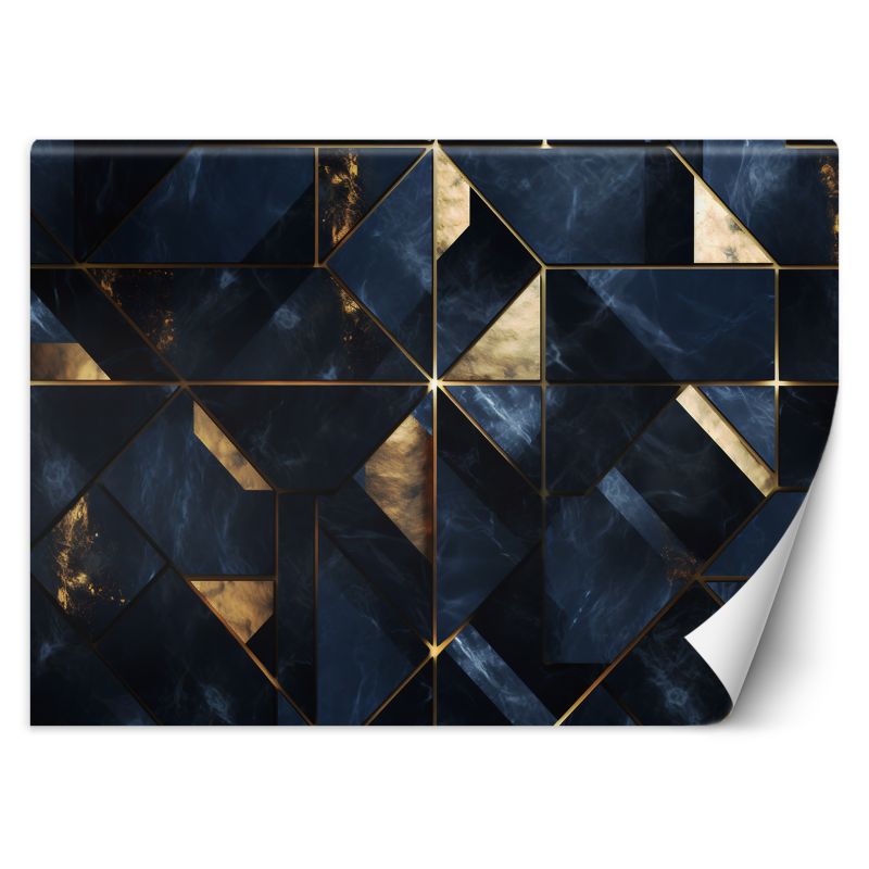 Fototapeta Feeby Niebieski marmur 3D 200x140 1 szt