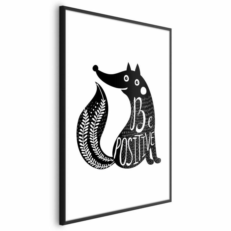 Plakat Artgeist Be positive 40x60 cm z ramą czarną 1 szt