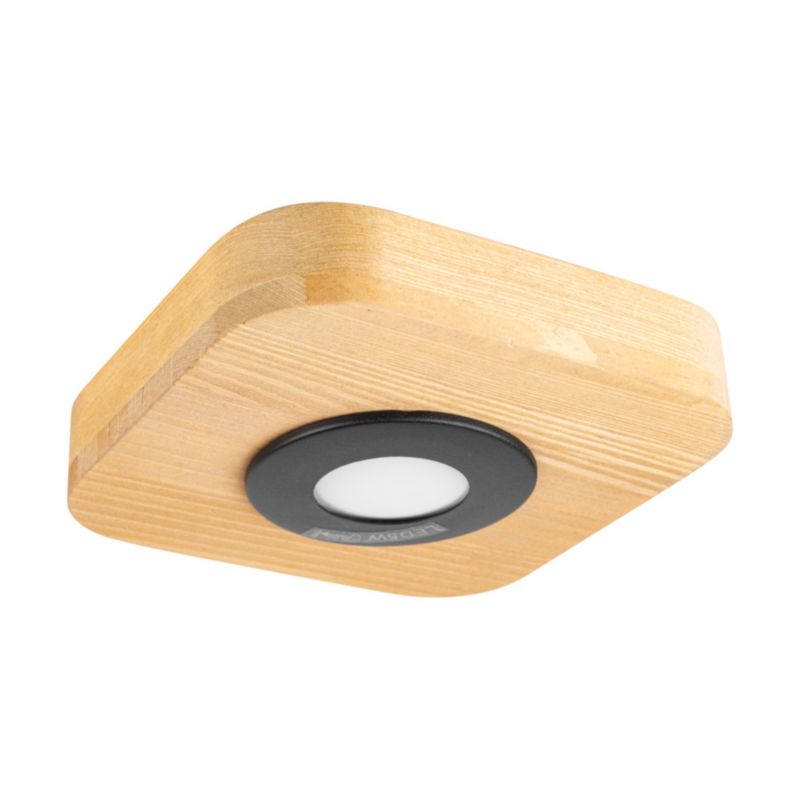 Lampa Sufitowa SPOT Light Sunniva 1xLED 5W Naturalne Drewno Sosnowe FSC, Polski Producent, 1 szt.