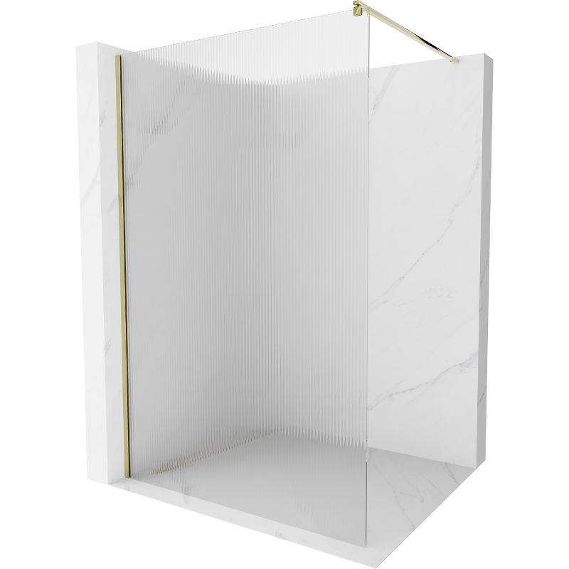 Ścianka prysznicowa Walk-in Mexen Kioto złota 120x200 cm 800-120-101-50-09 1 szt.