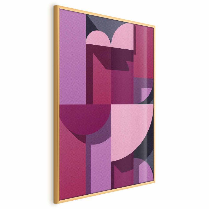 Plakat Artgeist Abstrakcyjne home 21x30 cm z ramą złotą 1 szt