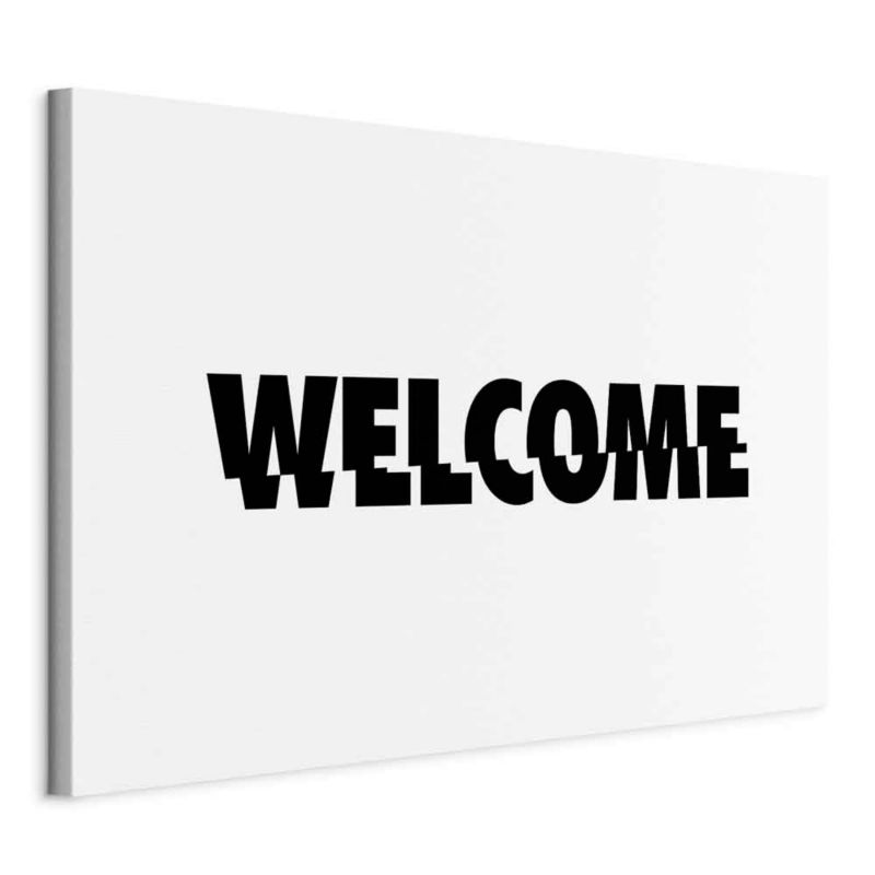 Obraz Artgeist Welcome 90 x 60 cm płótno włoskie 1 szt