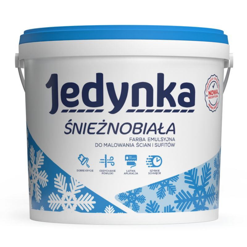 Farba Jedynka Śnieżnobiała 3 l