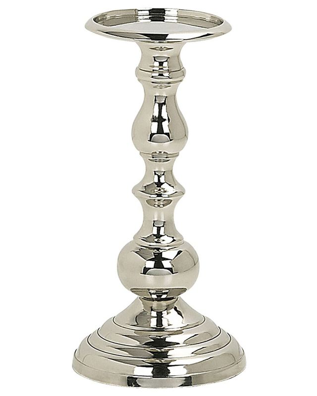 Świecznik Busat Metal 24 cm Srebrny 1 szt.