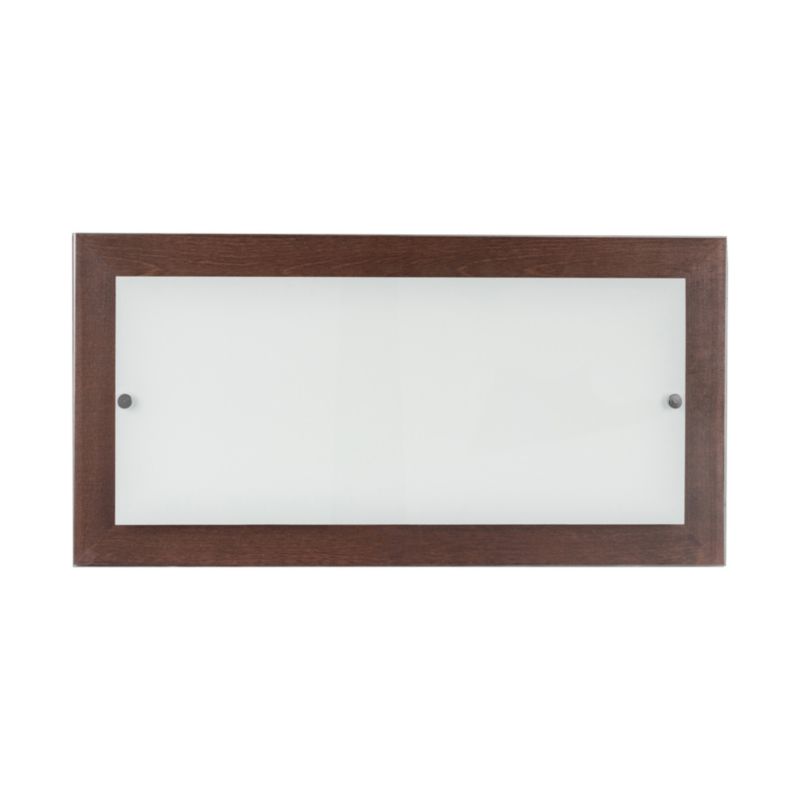 Drewniany Kinkiet SPOT 1xLED 24W Drewno Bukowe Orzechowe FSC z Białym Szkłem, Polski Producent, 1 szt.