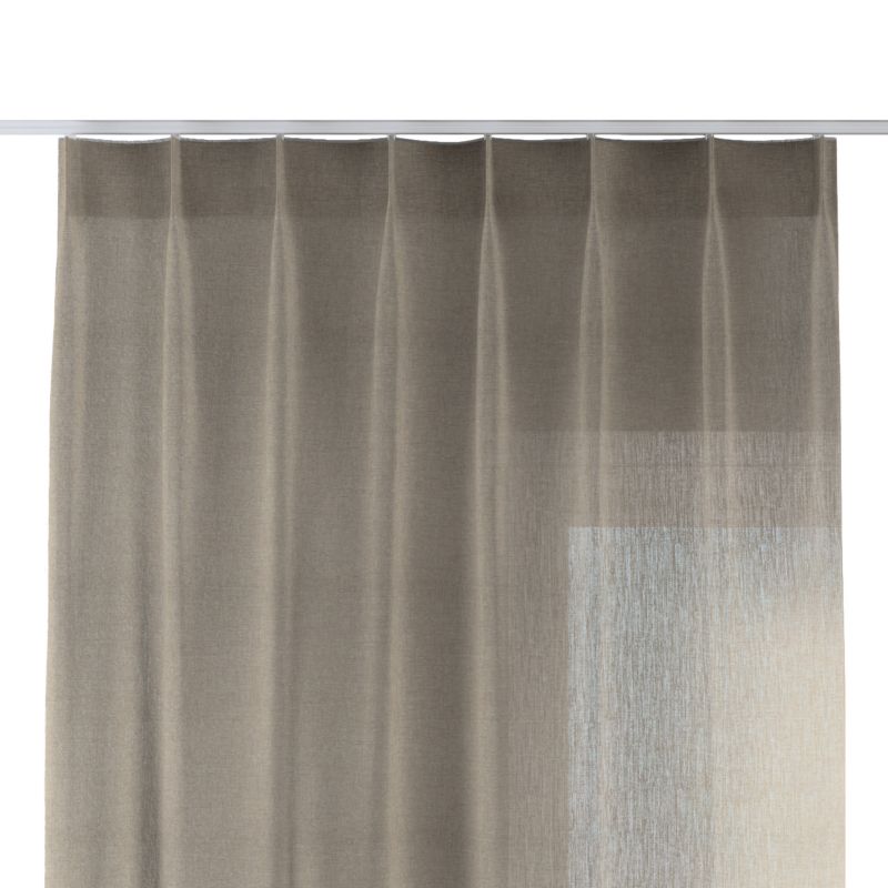 Zasłona na haczykach flex pojedynczych Dekoria 130x260 cm beżowy 1 szt.