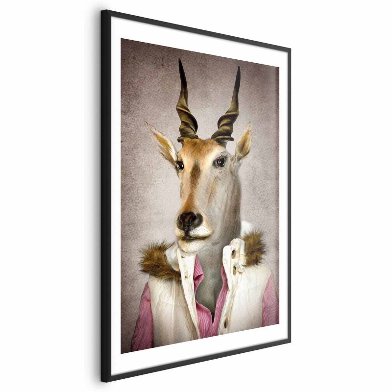 Plakat Artgeist Antylopa 60x90 cm z ramą czarną 1 szt