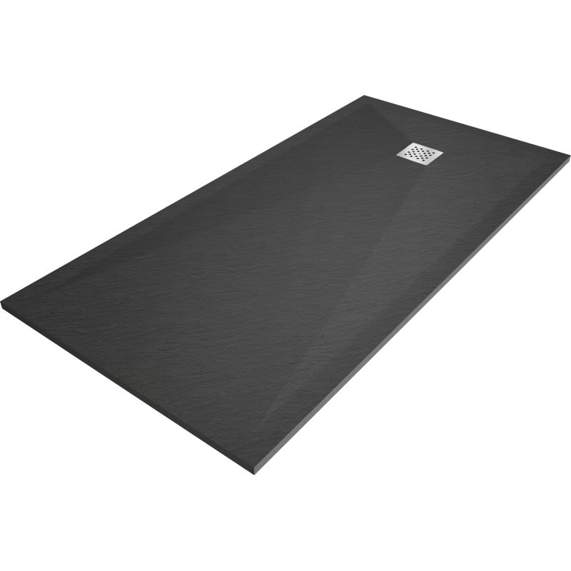 Brodzik prostokątny Mexen Stone+ antracyt 160x90 cm 1 szt.