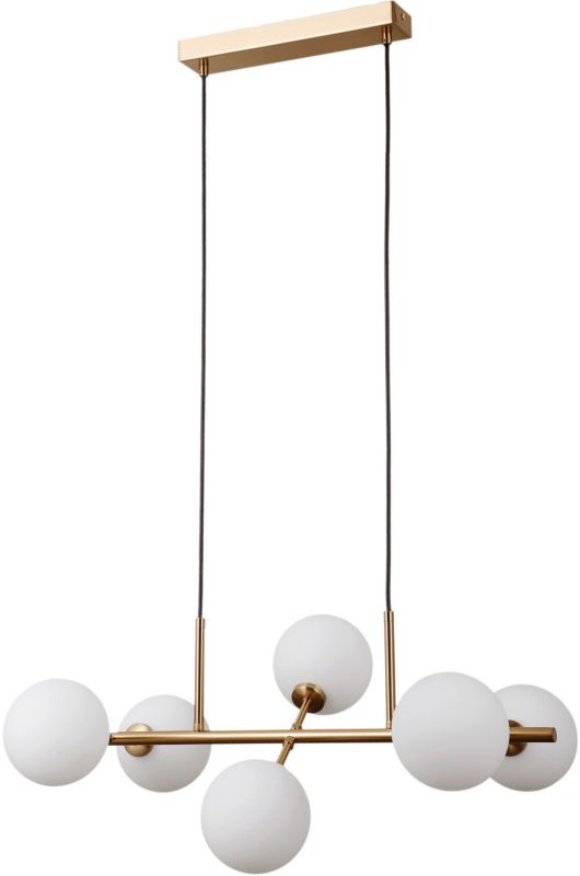Lampa wisząca Italux Mirellio 6-punktowa G9 złota