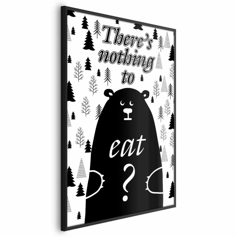 Plakat Artgeist Nothing to eat 60x90 cm z ramą czarną 1 szt
