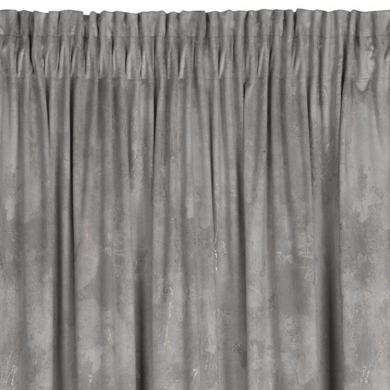 Zasłona Eurofirany Nadia 140 x 300 cm srebrna / złota