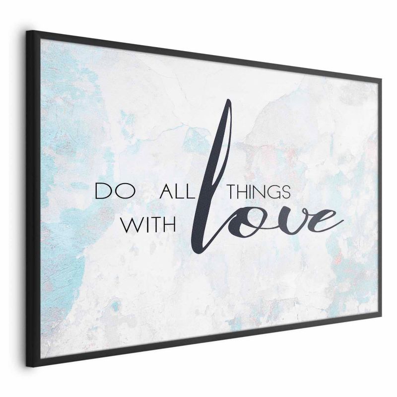 Plakat Artgeist With love 90x60 cm z ramą czarną 1 szt