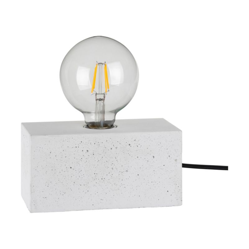 Lampa Stołowa SPOT Light 1xE27 Max.25W Biały Beton, Polski Producent, 1 szt.