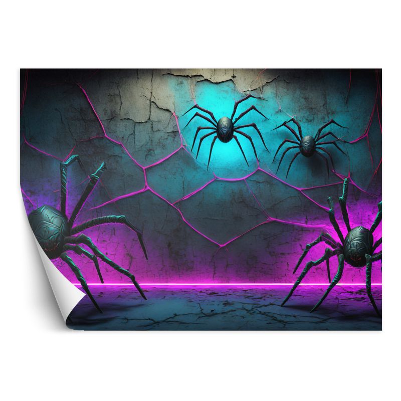Fototapeta Feeby Pająki Neon Abstrakcja 350x245 1 szt