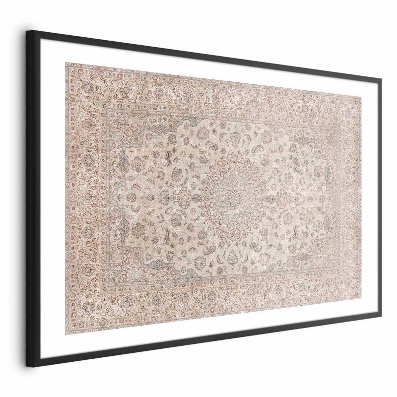 Plakat Artgeist Piaskowy dywan 42x29,7 cm z ramą czarną 1 szt