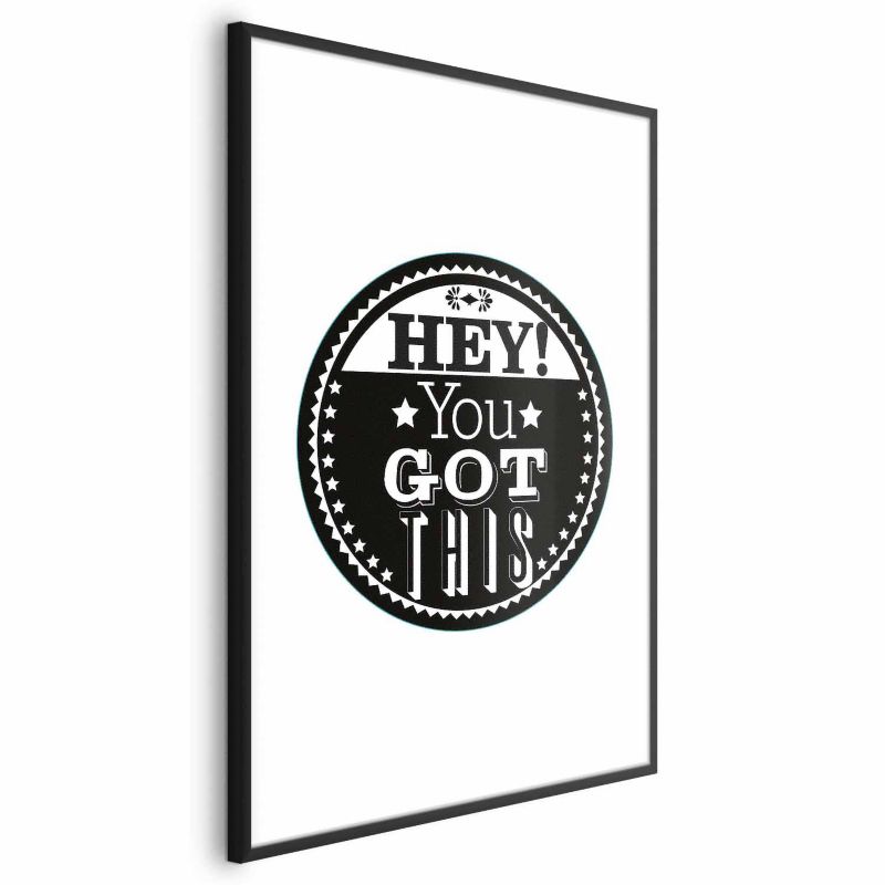 Plakat Artgeist You got this 60x90 cm z ramą czarną 1 szt