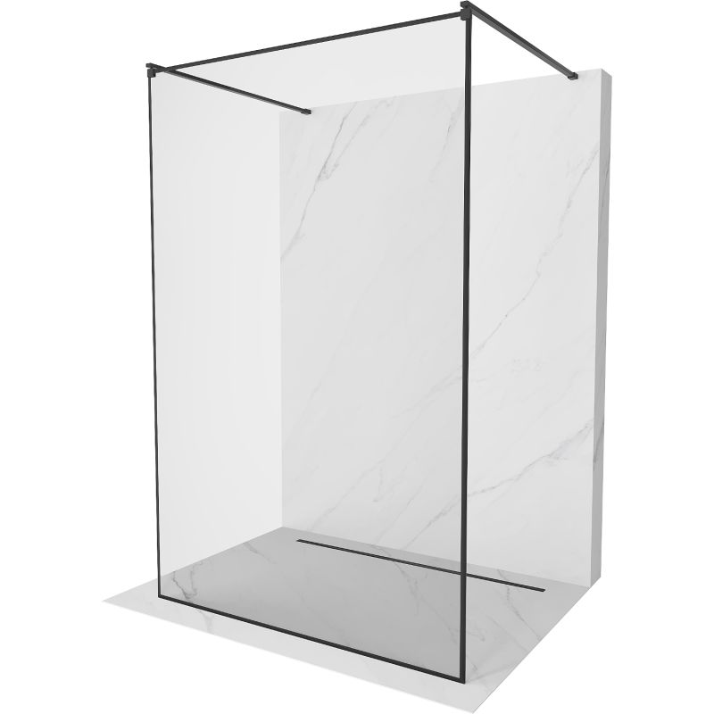 Ścianka prysznicowa Mexen Kioto czarny wzór 150x200 cm 800-150-002-70-70 1 szt.