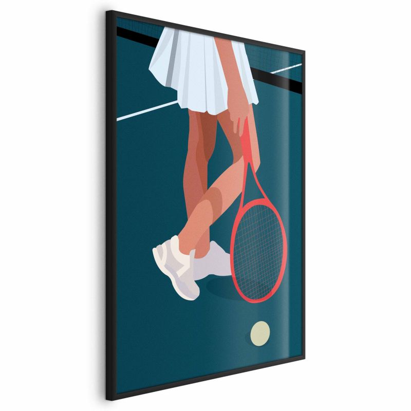 Plakat Artgeist Tenisistka 60x90 cm z ramą czarną 1 szt