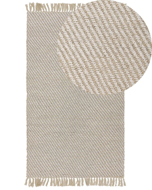Dywan z juty 80 x 150 cm beżowy Aladag 1 szt.