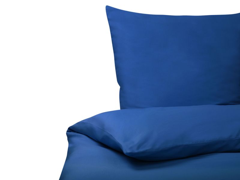 Komplet pościeli Jednolity Harmonridge 155x220 cm Bawełna satynowa Ciemnoniebieski 1 kpl