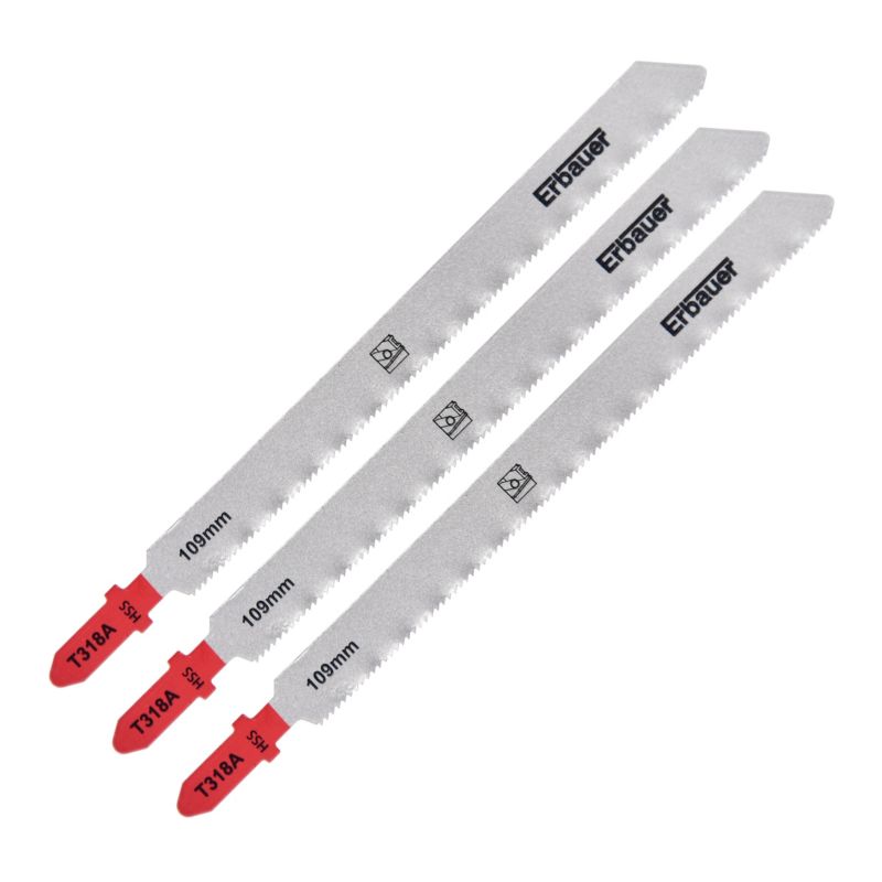 Brzeszczot do metalu T 1 - 3 mm T318A 3 szt.