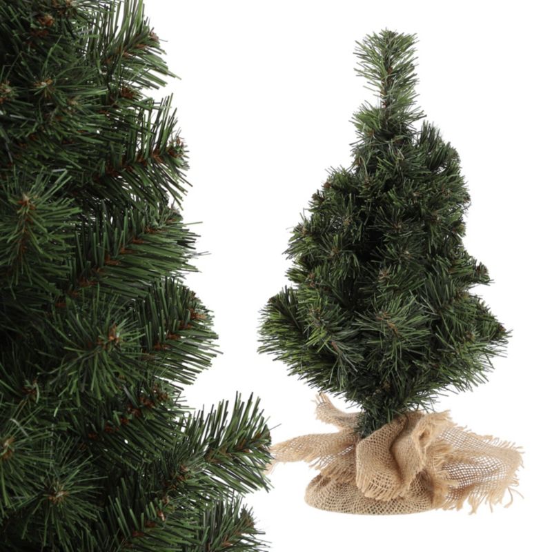 KADAX Choinka sztuczna mała Ozdobna 80 cm Zielona Juta 1szt.