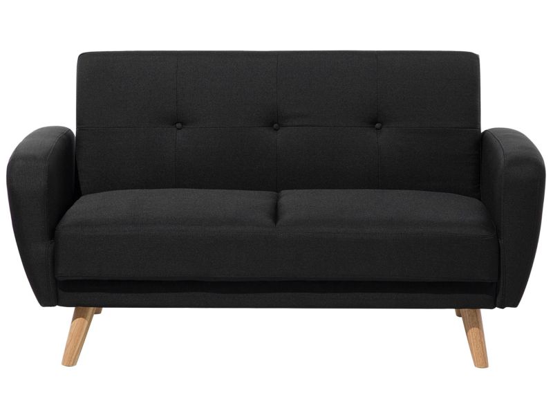 Sofa dwuosobowa Florli Czarny 1 szt.