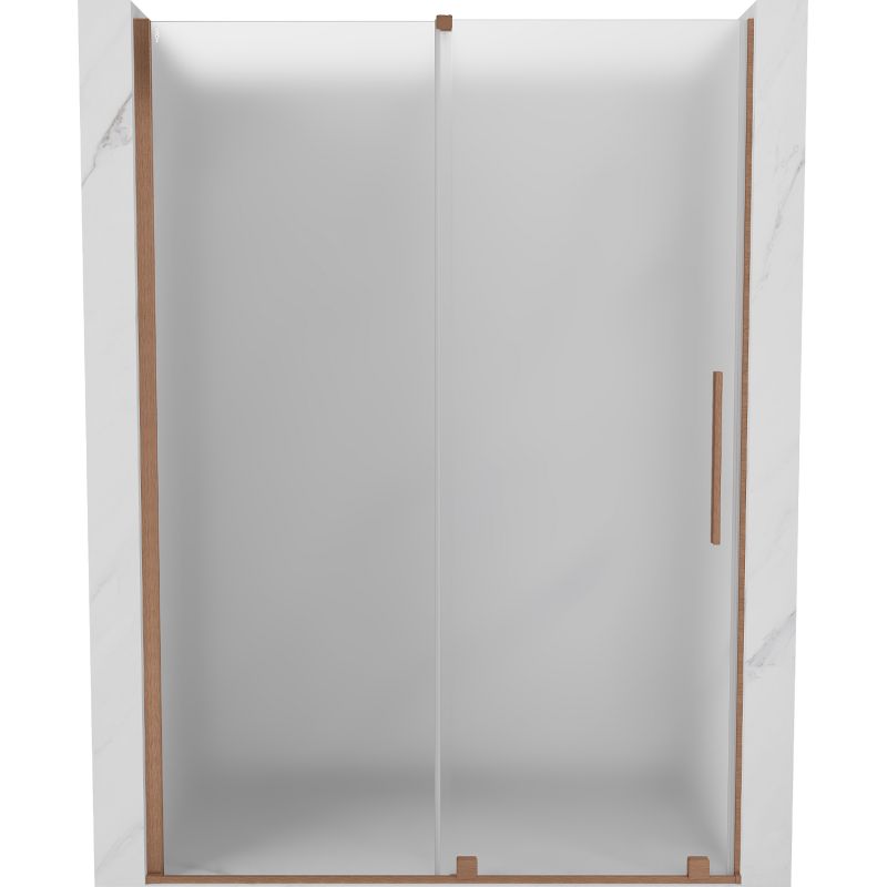 Drzwi prysznicowe rozsuwane Mexen Velar szron 140x200 cm 1 szt.