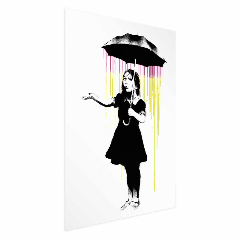 Plakat Artgeist Dziewczynka z parasolką 21x30 cm bez ramy 1 szt