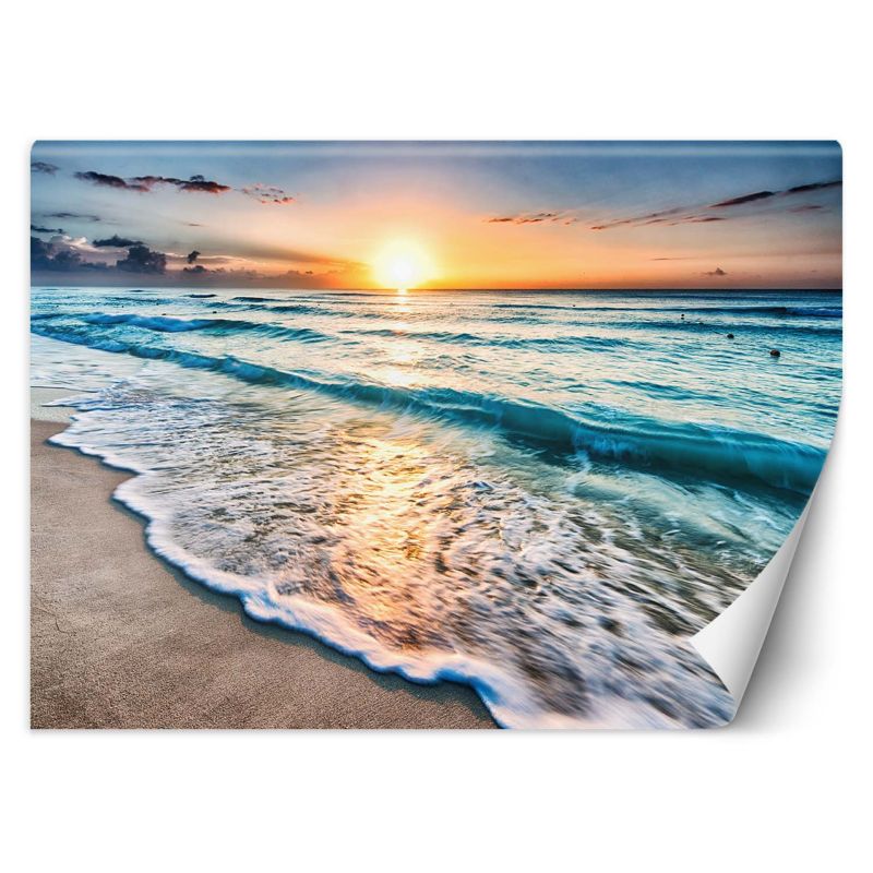 Fototapeta Feeby Morskie fale zachód słońca 450x315 1 szt