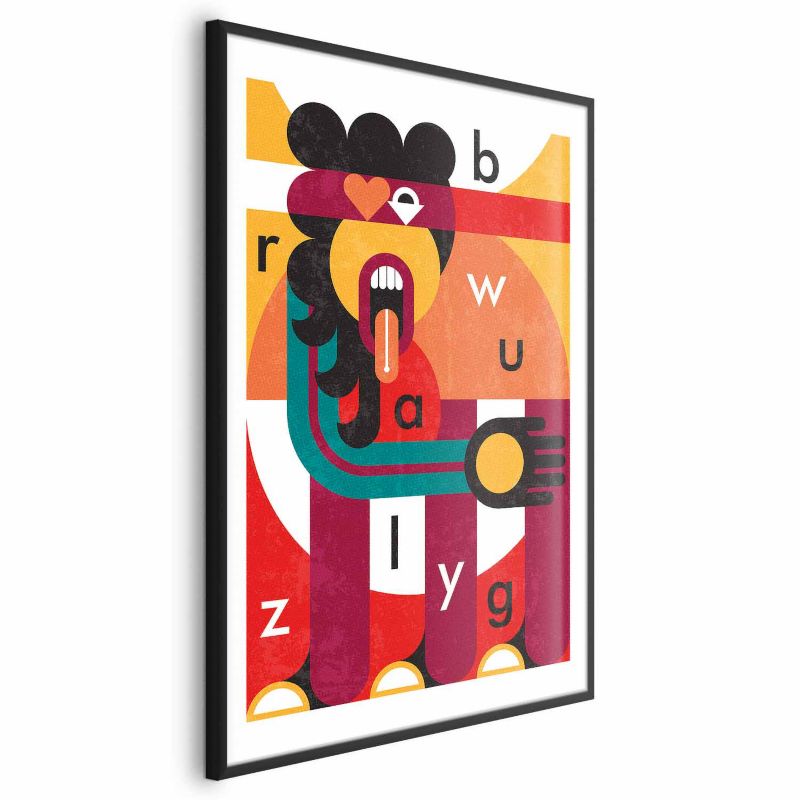 Plakat Artgeist Sztuka designu 60x90 cm z ramą czarną 1 szt